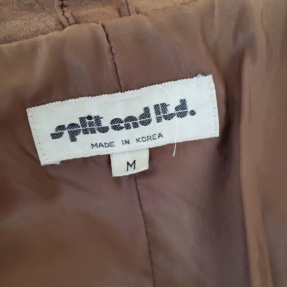 Amazing Leather Trench Coat/Duster Split End LTD sz M $580 - Picture 6 of 10